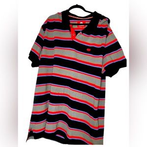 Striped polo shirt